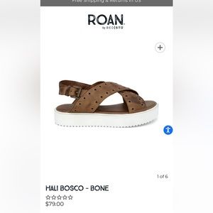 ROAN by Bed Stu HALI Weathered brown Platform Sandals 8